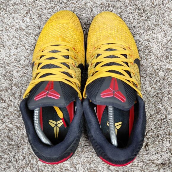 Nike Kobe 11 Elite Low Bruce Lee Men’s 10.5 Yellow Black Flyknit Sneakers Bryant main image 6
